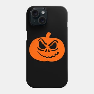 Halloween Angry Scary Pumpkin Face Phone Case