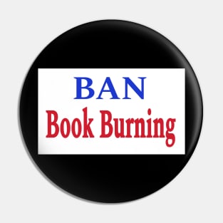 Ban Book Burning - Back Pin