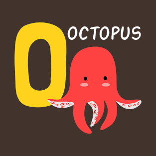 octopus funny alphabet T-Shirt