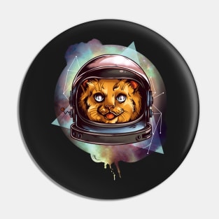 Outer Space Cadette Cat Helmet Pin