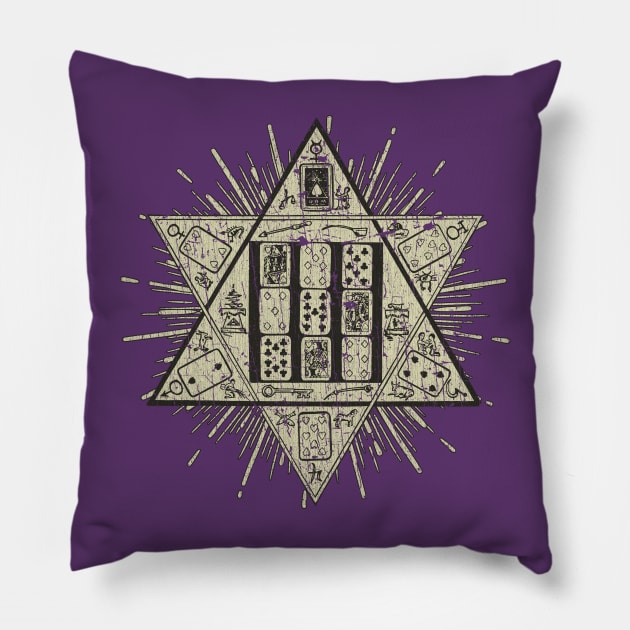 The Mystic Star Tarot 1893 Pillow by JCD666