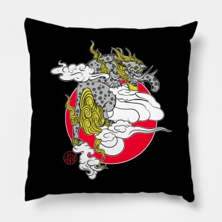 Baku 獏 the dream devourer in the clouds Pillow