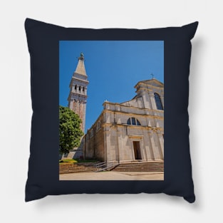 Saint Euphemia Church in Rovinj, Croatia Pillow