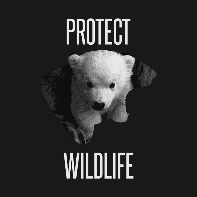 Protect wildlife - little polar bear design by Protect friends