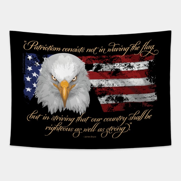 Righteous Patriotism Tapestry by eBrushDesign