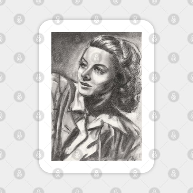 Ingrid Bergman Magnet by Svetlana Pelin