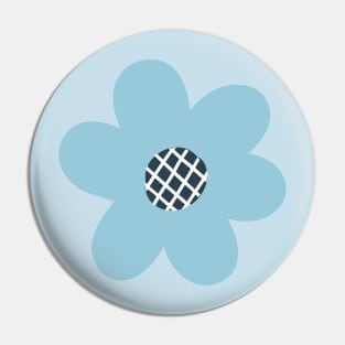 Blue flower Pin