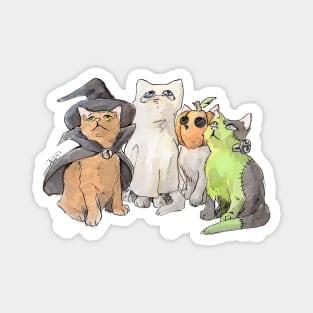 Halloween kitties Magnet