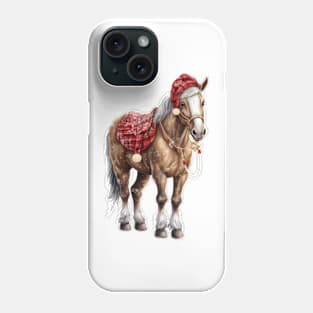 Vintage Christmas Horse Phone Case