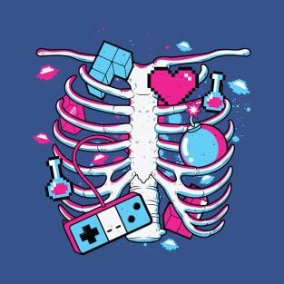 8-Bit Ribcage T-Shirt