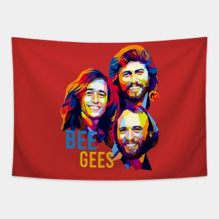 Retro Bee ges Tapestry