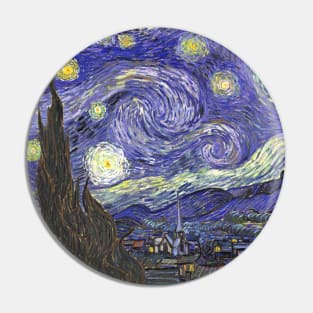 Starry Night by Vincent van Gogh Pin