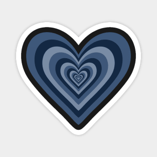 Blue Jeans Expanding Hearts Magnet