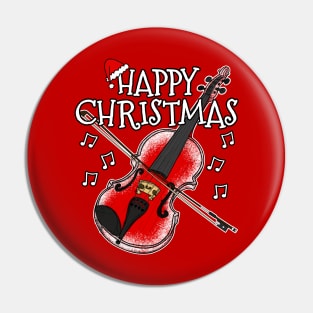 Christmas Violin Violinist String Teacher Xmas 2022 Pin