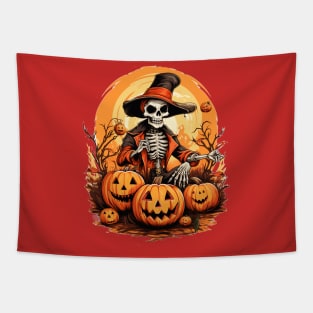 witch skeleton Tapestry