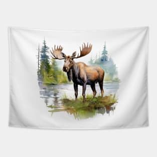 Wild Moose Tapestry