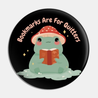 Frog Animal Reading Book Pin