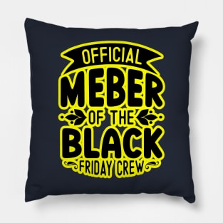 black friday, yellow and black friday Pillow