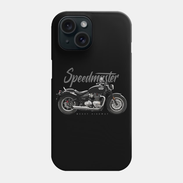 Triumph Bonneville Speedmaster 18 black, sl Phone Case by MessyHighway