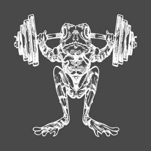 SEEMBO Frog Weight Lifting Barbells Fitness Gym Lift Workout T-Shirt