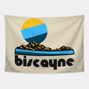 Retro Biscayne ))(( Tourist Souvenir National Park Design Tapestry