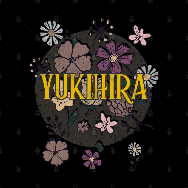 Aesthetic Proud Name Yukihira Flowers Anime Retro Styles by Kisos Thass