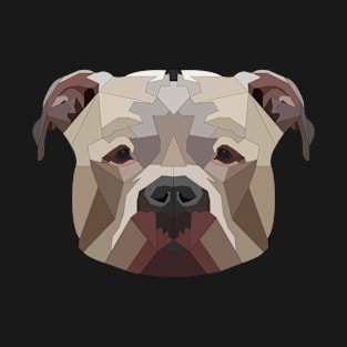 Dog American Staffordshire Terrier Low Poly Type T-Shirt