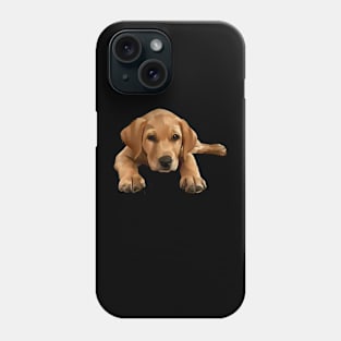 brown dog vector Phone Case