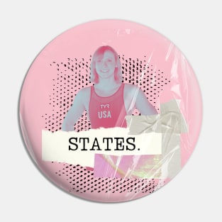 STATES Katie Ledecky Swimmer Team USA Olympics Paris Pin