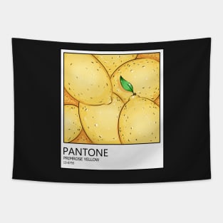 PANTONE color. primrose yellow lemons Tapestry