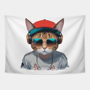 Hip Hop Cat Tapestry