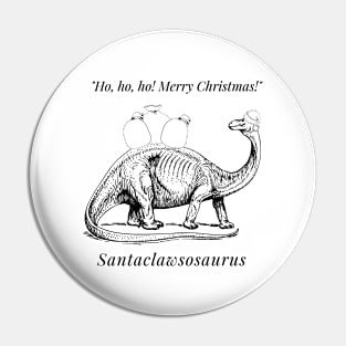 Santa Claus Dinosaur Pin