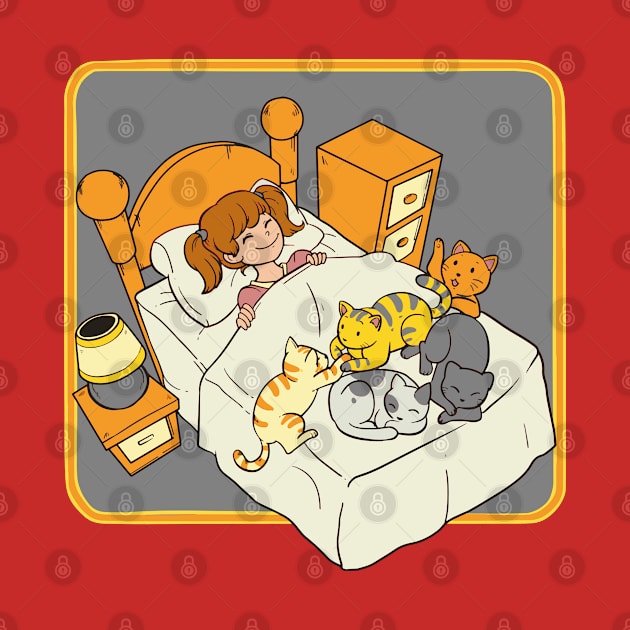 Bedtime-With-Cats by gdimido