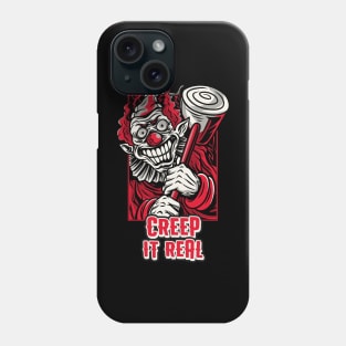 Creep it real halloween circus clown Phone Case