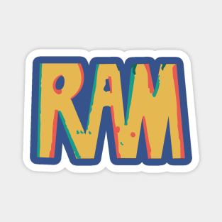 McCartney Ram Text Magnet