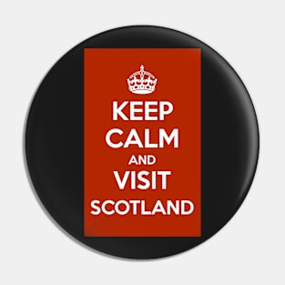 Keep Calm and Visit Scotland sticker design Pin