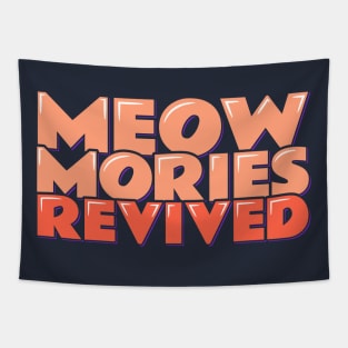 Cat Vintage Meow-mories Revived Tapestry