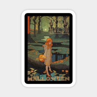 Halloween Spooky Season Lost Little Girl Magnet