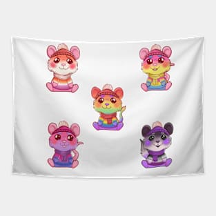 Pride Rodent Set Tapestry