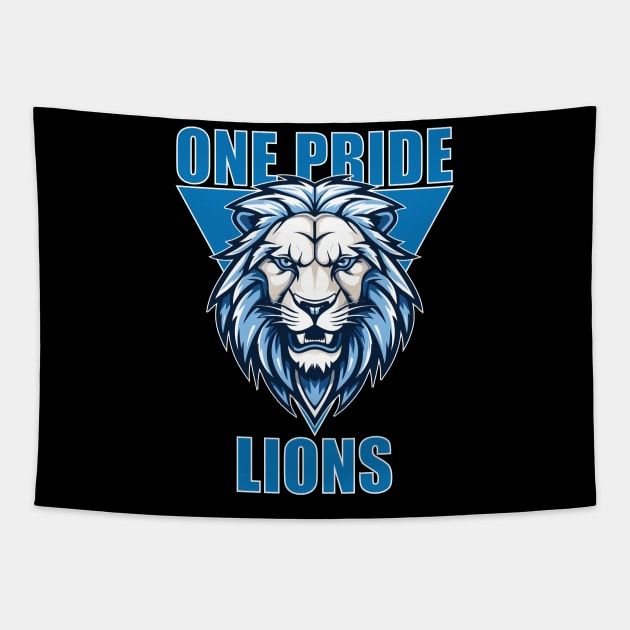 Detroit Lions Tapestry by vectrus