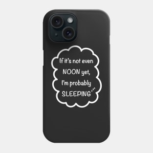 Sleepy person dark colors Phone Case