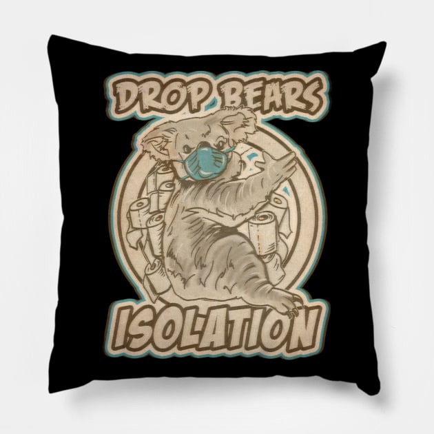 iSoLashun Drop Bear Pillow by silentrob668