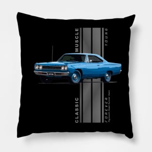 Plymouth Road Runner Hemi Classic American Muscle Cars Pillow