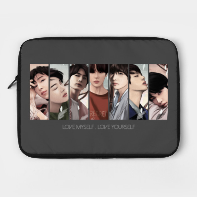 bts laptop pouch