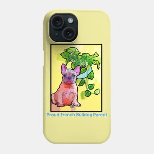 French Bulldog and Pathos Plant T-Shirt Phone Case