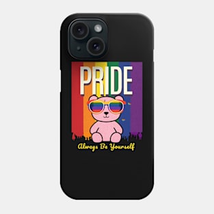 LGBTQ Rainbow Flag Gay Pride Shirt Bear Awareness Ally Men Phone Case