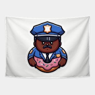 Police Donut Tapestry