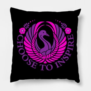 Choose to be inspirational pink theme Pillow