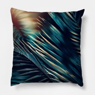 Palm tree laves pattern Pillow