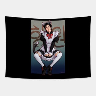 Maid Catboy Tapestry